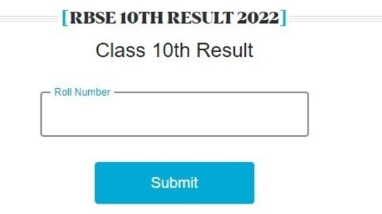 RBSE Rajasthan Board 10th Result 2022 Live: Result declared, check on HT portal