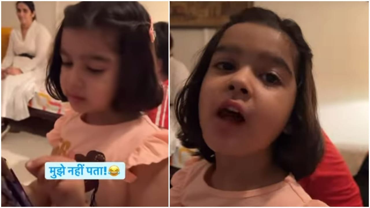 Anupam Kher shared a video of a girl on his Instagram Stories.&nbsp;