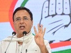 New Delhi: Congress Spokesperson Randeep Surjewala addresses a press conference at AICC headquarters, in New Delhi,(PTI) New Delhi: Congress Spokesperson Randeep Surjewala addresses a press conference at AICC headquarters, in New Delhi,(PTI)