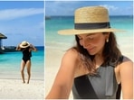 Anushka Sharma during her vacation in Maldives. Anushka Sharma during her vacation in Maldives.
