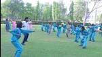 The girls start their day at 7am with yoga sessions, followed by extracurricular classes, including self-defence. (Sourced) The girls start their day at 7am with yoga sessions, followed by extracurricular classes, including self-defence. (Sourced)