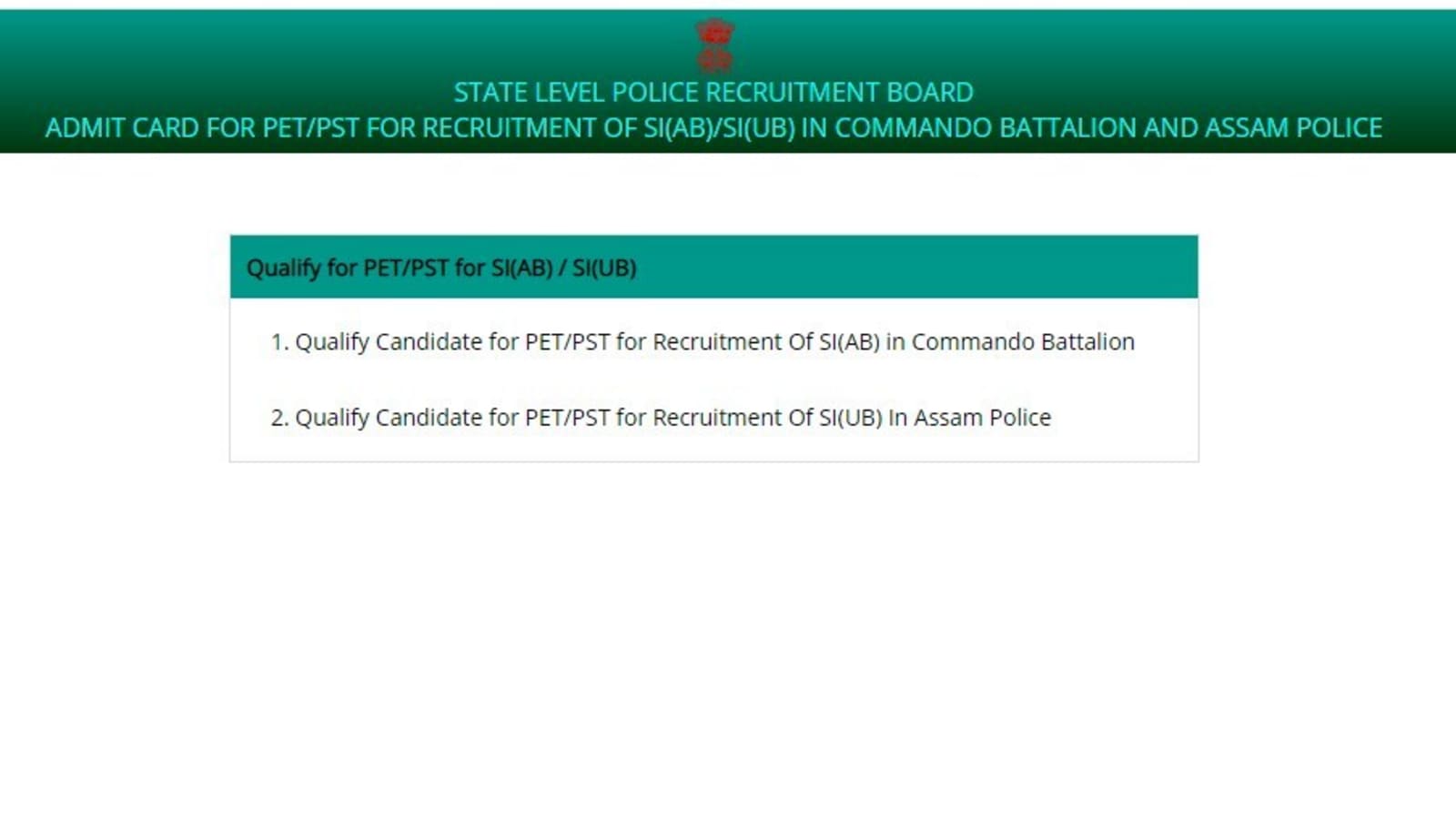 Assam Police SI result 2022 for written exam announced, check here