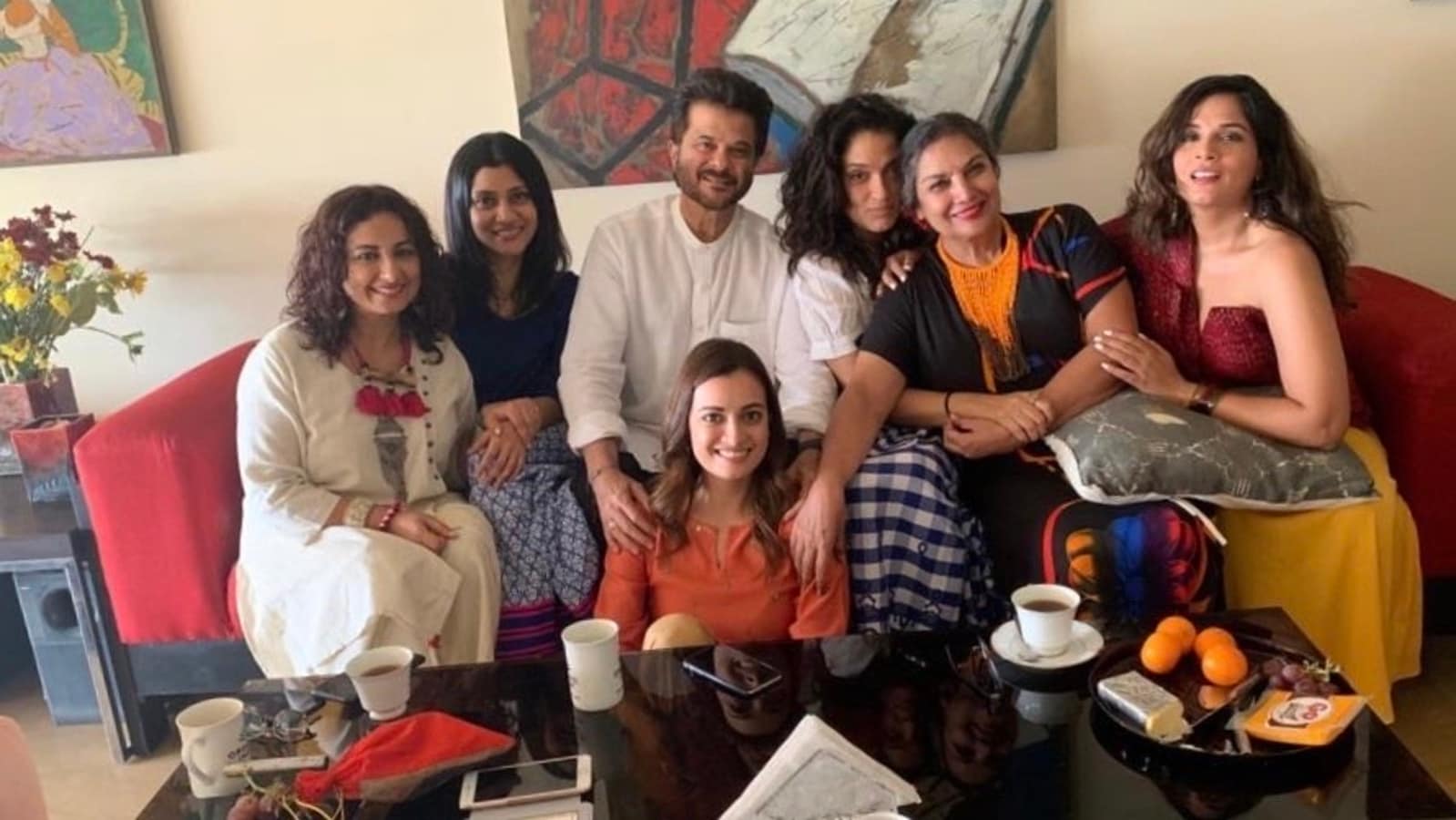 Shabana Azmi shares pic from her get-together with Anil Kapoor, Dia Mirza, Konkona Sen Sharma: ‘Happy moments’