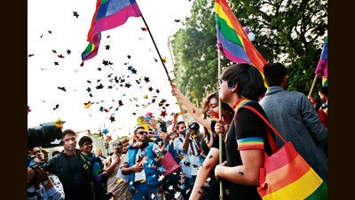 Queer collectives in colleges across Delhi University have organised physical and online events throughout the month, with photography, cosplay and digital art being some of the activities. (Photo: RaajesshKashyap/HT) Queer collectives in colleges across Delhi University have organised physical and online events throughout the month, with photography, cosplay and digital art being some of the activities. (Photo: RaajesshKashyap/HT)