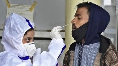 6,594 new Covid cases in India, 18% fewer than yesterday; positivity rate at 2% (File photo) 6,594 new Covid cases in India, 18% fewer than yesterday; positivity rate at 2% (File photo)