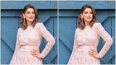 Sonali played muse to fashion designer Ritika Mirchandani and picked a pastel pink sharara set for the pictures. (Instagram/@iamsonalibendre)