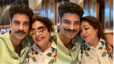 Kirron Kher celebrated her birthday with Sikandar Kher.
