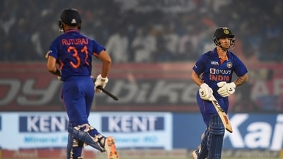 Indian batsmen Ruturaj Gaikwad and Ishan Kishan run between the wickets, during the 3rd T20 (PTI) Indian batsmen Ruturaj Gaikwad and Ishan Kishan run between the wickets, during the 3rd T20 (PTI)