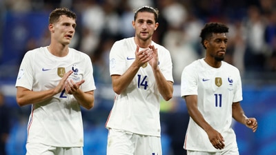 UEFA Nations League - Group A - France v Croatia - France's Adrien Rabiot applauds fans after the match (REUTERS)