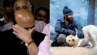 Karnataka CM Basavaraj Bommai cries after watching 777 Charlie.