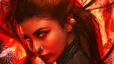 Mouni Roy as Junoon in new Brahmastra poster. Mouni Roy as Junoon in new Brahmastra poster.