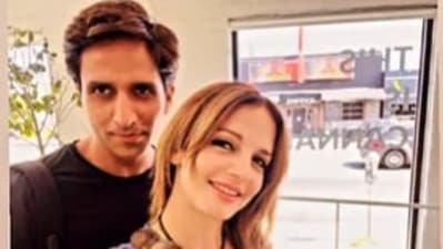 Sussanne Khan shares a picture with Arslan Goni. Sussanne Khan shares a picture with Arslan Goni.