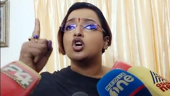 The Kerala high court on Tuesday asked the prosecution to produce the first information statement (FIR) copy and other details of the complaint filed against Swapna Suresh, an accused in gold smuggling case. (ANI) The Kerala high court on Tuesday asked the prosecution to produce the first information statement (FIR) copy and other details of the complaint filed against Swapna Suresh, an accused in gold smuggling case. (ANI)