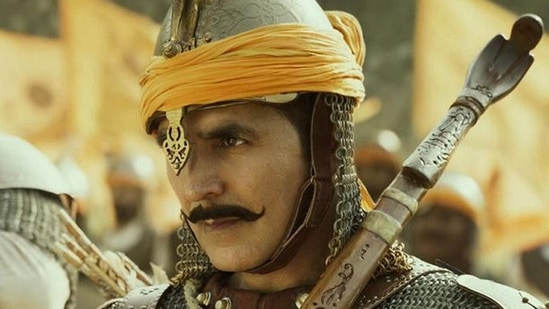 Akshay Kumar as Prithviraj Chauhan in a still from Samrat Prithviraj.