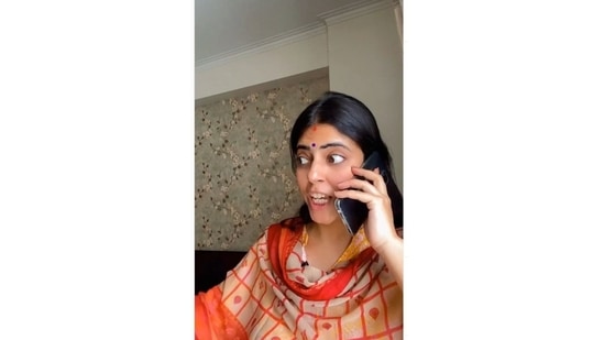 The image has been taken from the video posted on Instagram. (Instagram/@rjkarishma) The image has been taken from the video posted on Instagram. (Instagram/@rjkarishma)