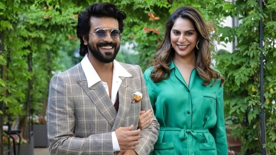 Ram Charan's wife Upasana Konidela shared new photos on tenth wedding anniversary.