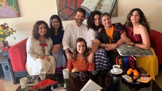 Divya Dutta, Konkona Sen Sharma, Anil Kapoor, Dia Mirza, Sandhya Mridul, Shabana Azmi and Richa Chadha (L-R).