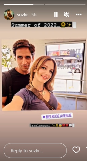 Sussanne Khan shares a picture with Arslan Goni.