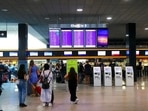 Flight departures are displayed in front of check-in counters at Zurich Airport, Switzerland July 10, 2021. REUTERS/Arnd Wiegmann(REUTERS)