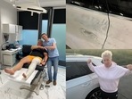Olympic hammer champion Anita Wlodarczyk shared the three photos on Twitter. Olympic hammer champion Anita Wlodarczyk shared the three photos on Twitter.