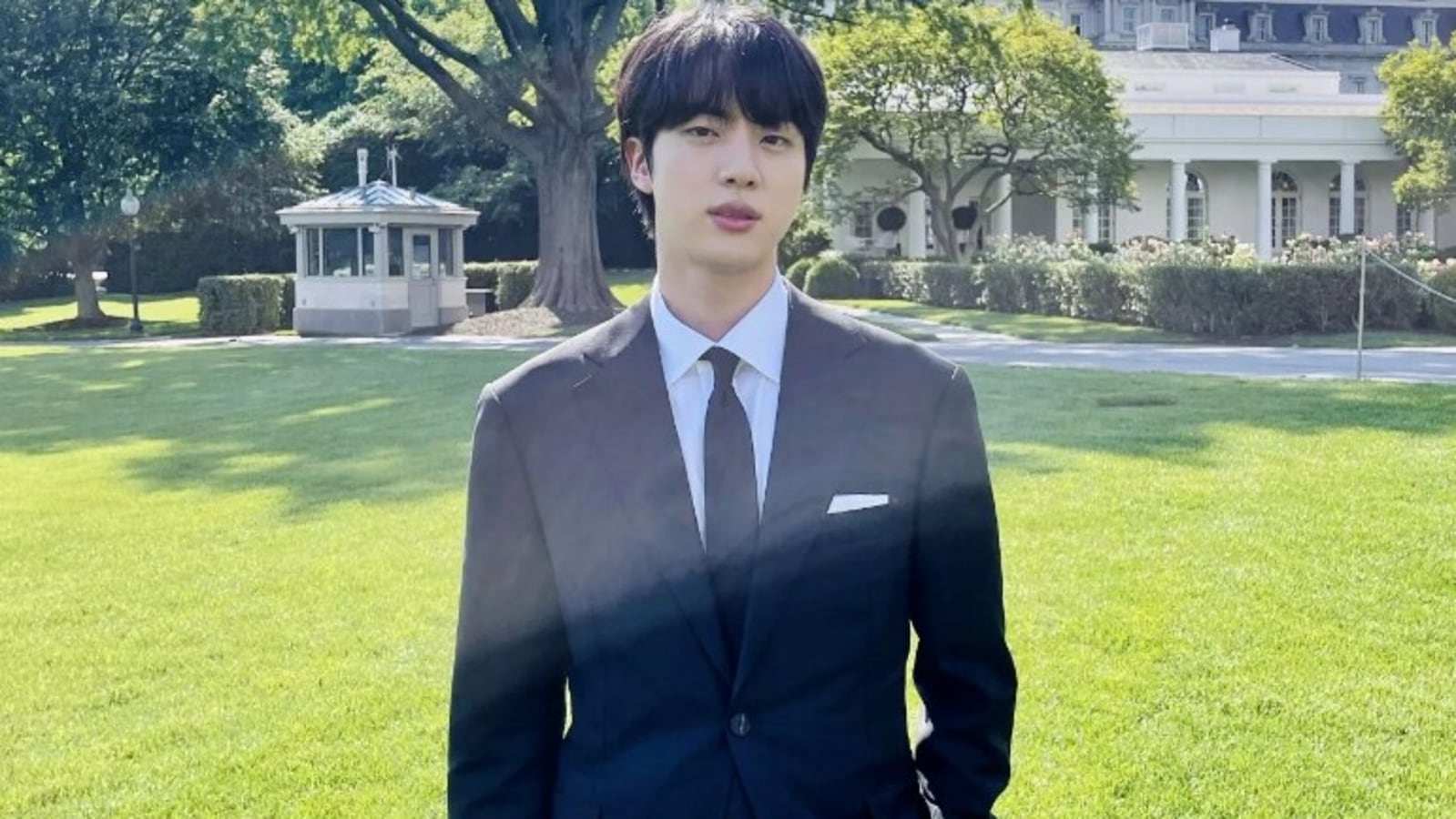 BTS's Jin Proudly Showed Off His Vacation Outfit—And He Even Gave