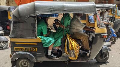 With most students travelling by auto-rickshaws and school vans, there will be a hike in their monthly transportation fees as both auto-rickshaw unions and van owners are all set to hike their monthly remuneration owing to the tremendous hike in CNG prices. (Shankar Narayan/HT PHOTO) With most students travelling by auto-rickshaws and school vans, there will be a hike in their monthly transportation fees as both auto-rickshaw unions and van owners are all set to hike their monthly remuneration owing to the tremendous hike in CNG prices. (Shankar Narayan/HT PHOTO)