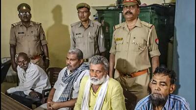 They have been identified as Vijay Narayan Singh, Yogendra Singh, Saifullah, and Abdul Rahman, all aged around 65 and residents of Ghatampur area from where they were apprehended following three years of probe. (PTI) They have been identified as Vijay Narayan Singh, Yogendra Singh, Saifullah, and Abdul Rahman, all aged around 65 and residents of Ghatampur area from where they were apprehended following three years of probe. (PTI)