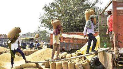What is needed is increasing agricultural productivity. This, along with the efficient use of storage facilities, can act as a cushion against both falling and rising inflation (Sameer Sehgal/Hindustan Times)