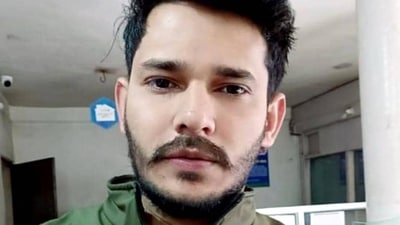 Vijay Kumar Beniwal, a bank manager who was shot dead by terrorists in Kulgam. Vijay Kumar Beniwal, a bank manager who was shot dead by terrorists in Kulgam.