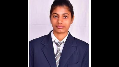 Kajal Nehra, a student of KCM Senior Secondary School, Nindana, Rohtak, who topped the Board of School Education Haryana’s Class 12 exam, the result of which was declared on Wednesday. (HT Photo) Kajal Nehra, a student of KCM Senior Secondary School, Nindana, Rohtak, who topped the Board of School Education Haryana’s Class 12 exam, the result of which was declared on Wednesday. (HT Photo)