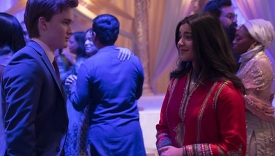 Iman Vellani and Matt Lintz in a still from Ms Marvel. Iman Vellani and Matt Lintz in a still from Ms Marvel.