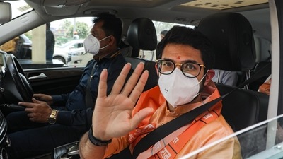Aaditya Thackeray arrives in Lucknow ahead of Ayodhya visit (PTI) Aaditya Thackeray arrives in Lucknow ahead of Ayodhya visit (PTI)
