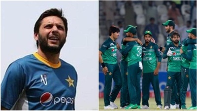 Shahid Afridi; Pakistan players in action (Twitter/AP) Shahid Afridi; Pakistan players in action (Twitter/AP)