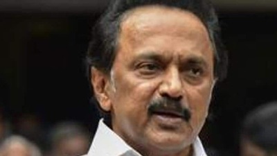 Tamil Nadu chief minister M K Stalin inaugurated Kavundampalayam and Ramanathapuram-Sungam flyovers in Coimbatore virtually from the secretariat in Chennai on Saturday. (PTI) Tamil Nadu chief minister M K Stalin inaugurated Kavundampalayam and Ramanathapuram-Sungam flyovers in Coimbatore virtually from the secretariat in Chennai on Saturday. (PTI)