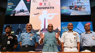 The Agnipath scheme was announced on Tuesday. (AFP)