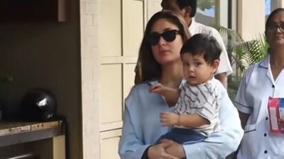 Kareena Kapoor with her son Jehangir Ali Khan. Kareena Kapoor with her son Jehangir Ali Khan.