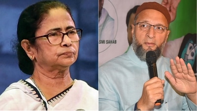 West Bengal chief minister Mamata Banerjee and AIMIM chief Asaduddin Owaisi. (PTI) West Bengal chief minister Mamata Banerjee and AIMIM chief Asaduddin Owaisi. (PTI)