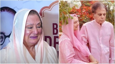 Saira Banu broke down in memory of Dilip Kumar. Saira Banu broke down in memory of Dilip Kumar.