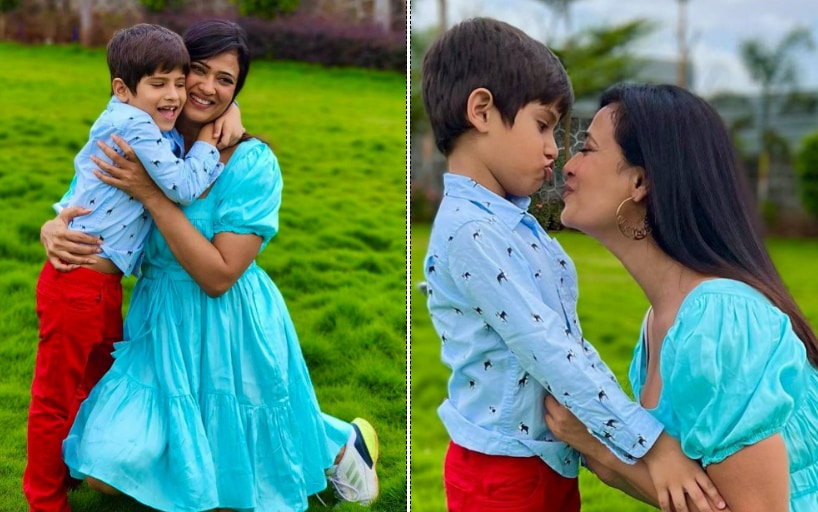 Shweta Tiwari shared new pics with son Reyansh Kohli. Shweta Tiwari shared new pics with son Reyansh Kohli.