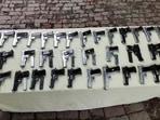 Police have also recovered four .32 bore pistols. (Representational image) Police have also recovered four .32 bore pistols. (Representational image)