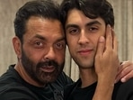 Bobby Deol shares a rare picture with son Aryaman. Bobby Deol shares a rare picture with son Aryaman.