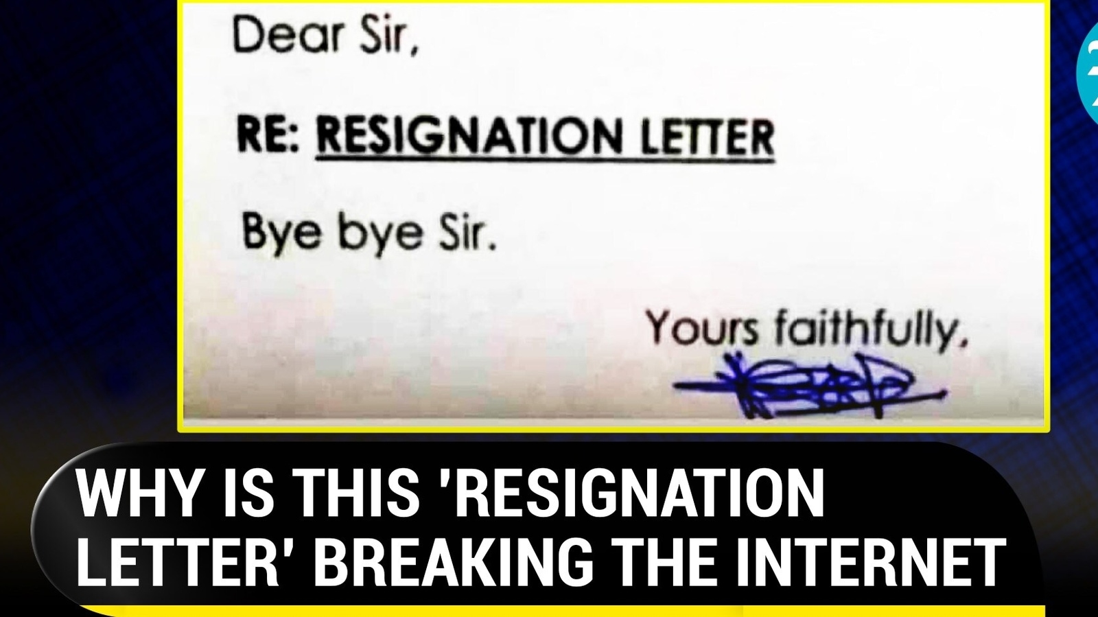 'Short and sweet': Resignation letter with nine alphabets goes viral ...