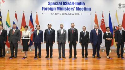 The India-Asean foreign ministers meeting was co-chaired by external affairs minister S Jaishankar and his Singaporean counterpart Vivian Balakrishnan in New Delhi on Thursday. (Twitter/Dr. S. Jaishankar) The India-Asean foreign ministers meeting was co-chaired by external affairs minister S Jaishankar and his Singaporean counterpart Vivian Balakrishnan in New Delhi on Thursday. (Twitter/Dr. S. Jaishankar)
