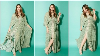 From kaftans to bold dresses, Huma Qureshi sure knows how to nail it all.For an earlier photoshoot, the actor donned an elegant sea-green slit kurta which she teamed with wedges and a choker. (Instagram/@iamhumaq) From kaftans to bold dresses, Huma Qureshi sure knows how to nail it all.For an earlier photoshoot, the actor donned an elegant sea-green slit kurta which she teamed with wedges and a choker. (Instagram/@iamhumaq)