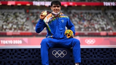 Olympic champion Neeraj Chopra (HT_PRINT)