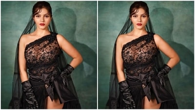 In black leather gloves, she further accessorised her look as she posed for the photoshoot. (Instagram/@rubinadilaik)