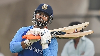 Rishabh Pant during a training session (PTI) Rishabh Pant during a training session (PTI)