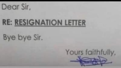 The resignation letter posted on Twitter has created a buzz. (Twitter/@ikaveri)