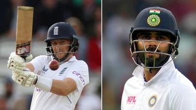 Joe Root and Virat Kohli