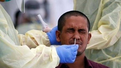 12,213 fresh Covid cases in India in highest daily surge since late Feb (REUTERS) 12,213 fresh Covid cases in India in highest daily surge since late Feb (REUTERS)